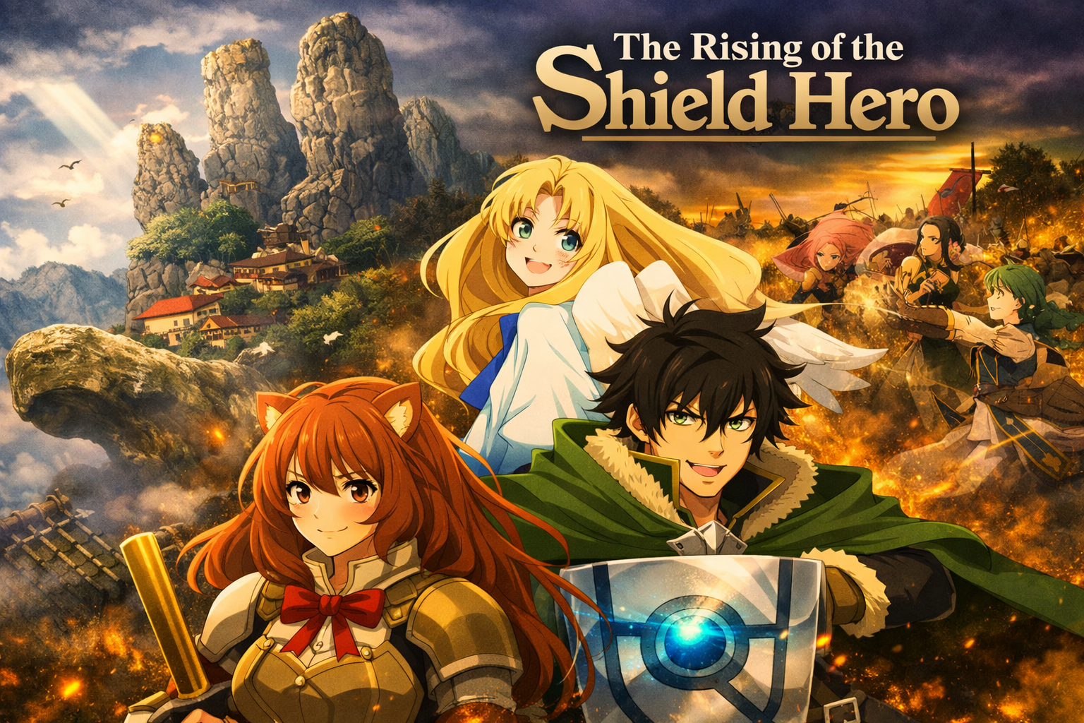 The Rising of the Shield Hero — Copertina ufficiale con Scudo dell’Ira