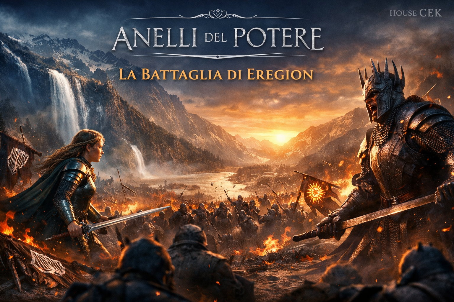 Teaser trailer de Il Signore degli Anelli: Gli Anelli del Potere su Amazon Prime Video - Copertina del Box Analitico House Cek
